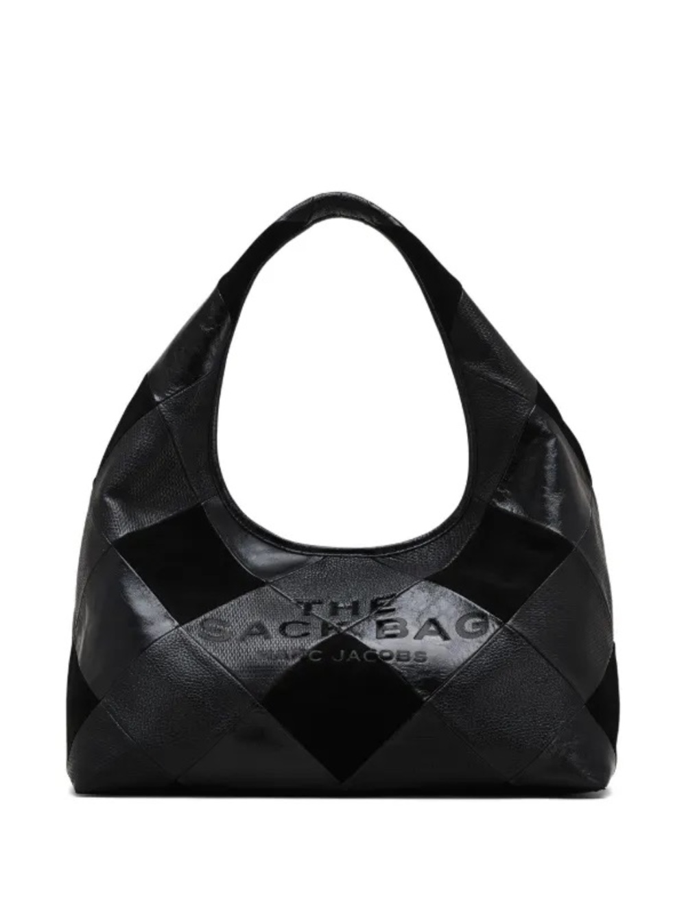 Marc Jacobs The Leather Sack bag Black Quilted Patchwork Leather Hobo